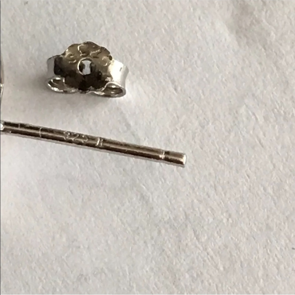 14k white gold emerald diamond 5 ct earrings - Picture 8 of 8